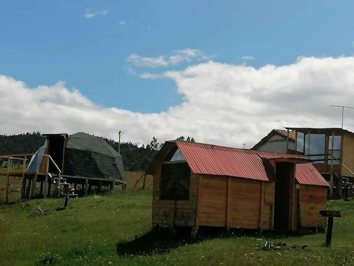 Cabanas El Mirador Del Tomine Guatavita Bagian luar foto