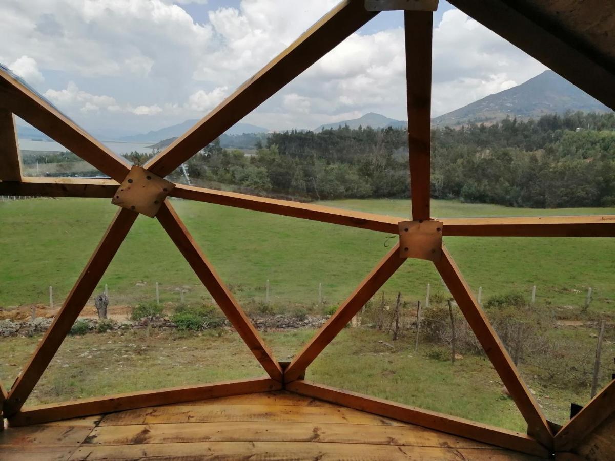 Cabanas El Mirador Del Tomine Guatavita Bagian luar foto